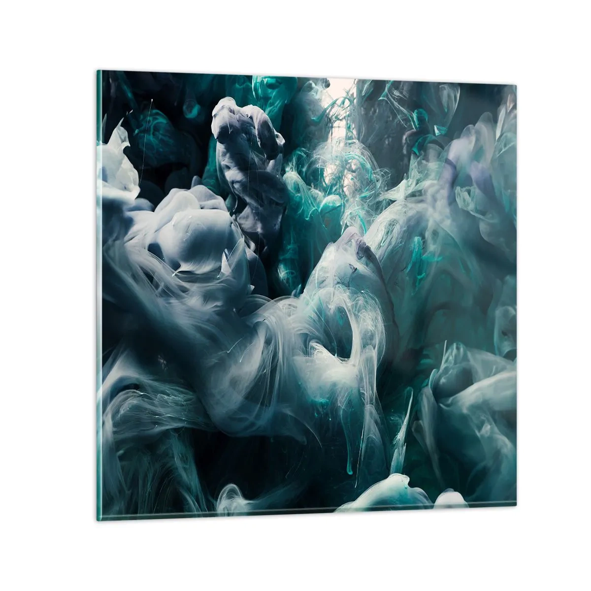 Impression sur verre - Image sur verre - Mouvement des couleurs - 70x70 cm