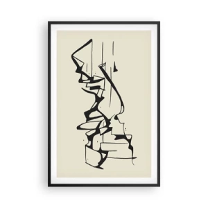 Affiche dans un cadre noir - Poster - Peut-être un paysage - 61x91 cm