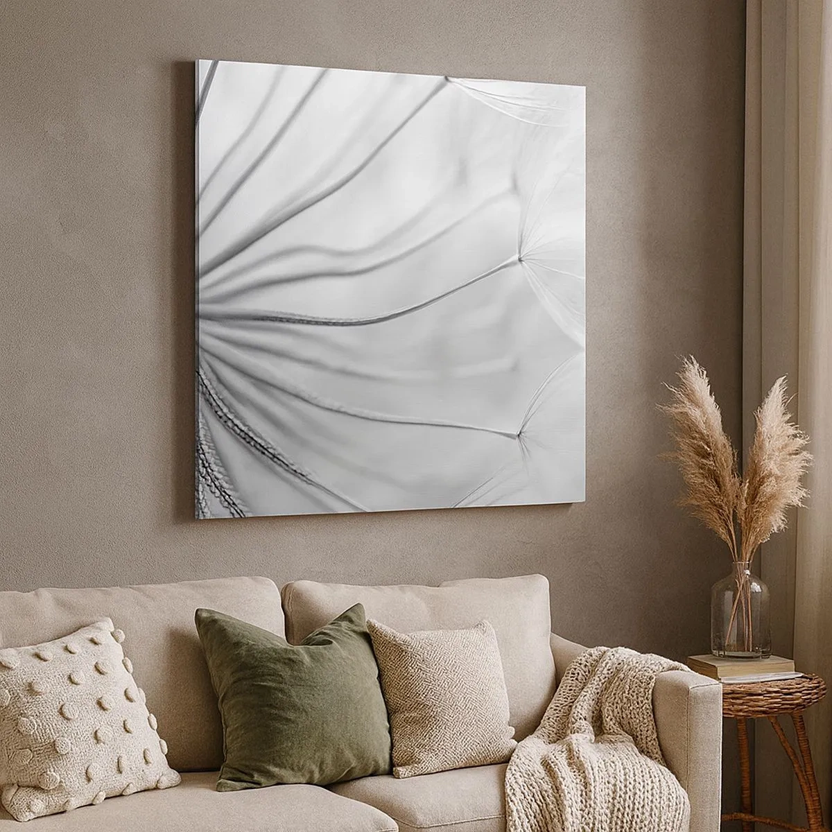 Impression sur toile - Image sur toile - Aigrette avant son envol - 30x30 cm