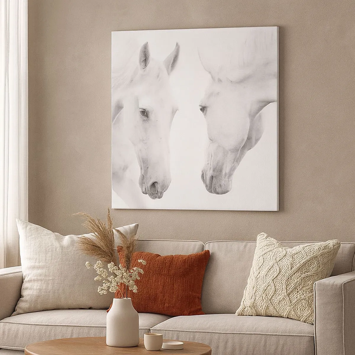 Impression sur toile - Image sur toile - Serait-ce de l’amitié? - 30x30 cm