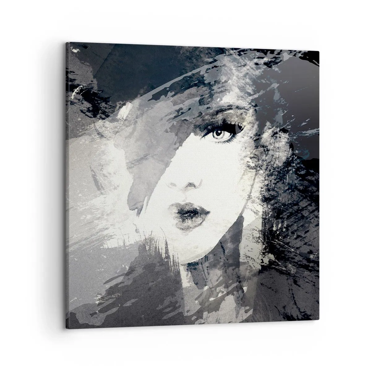 Impression sur toile - Image sur toile - Derrière un voile gris - 50x50 cm
