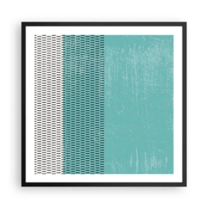 Affiche dans un cadre noir - Poster - Composition équilibrée - 60x60 cm