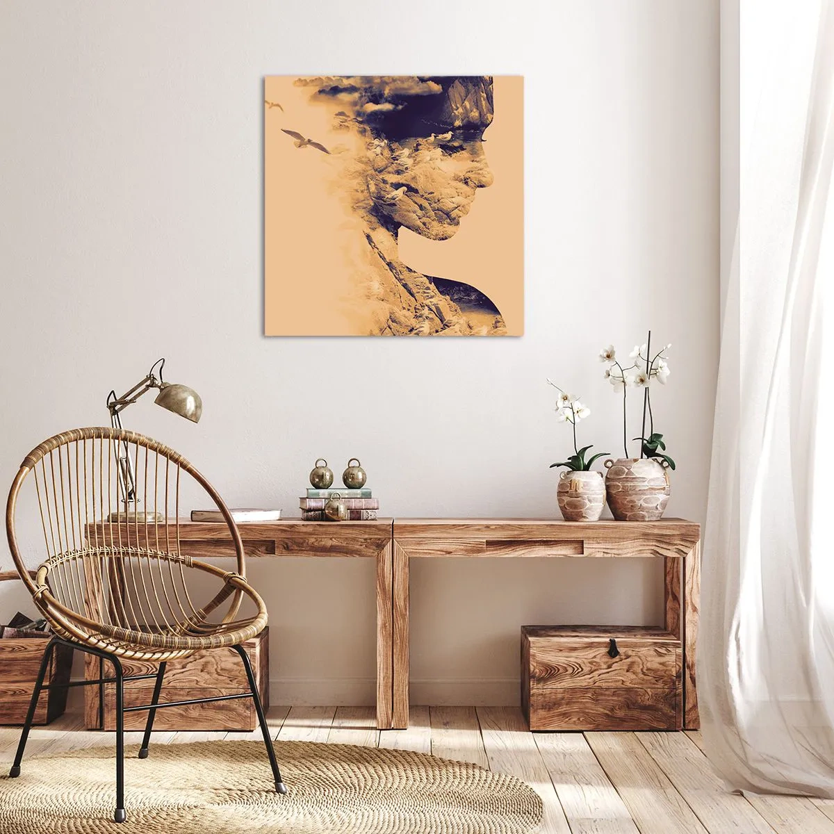 Impression sur toile - Image sur toile - Beauté de la nature - 30x30 cm