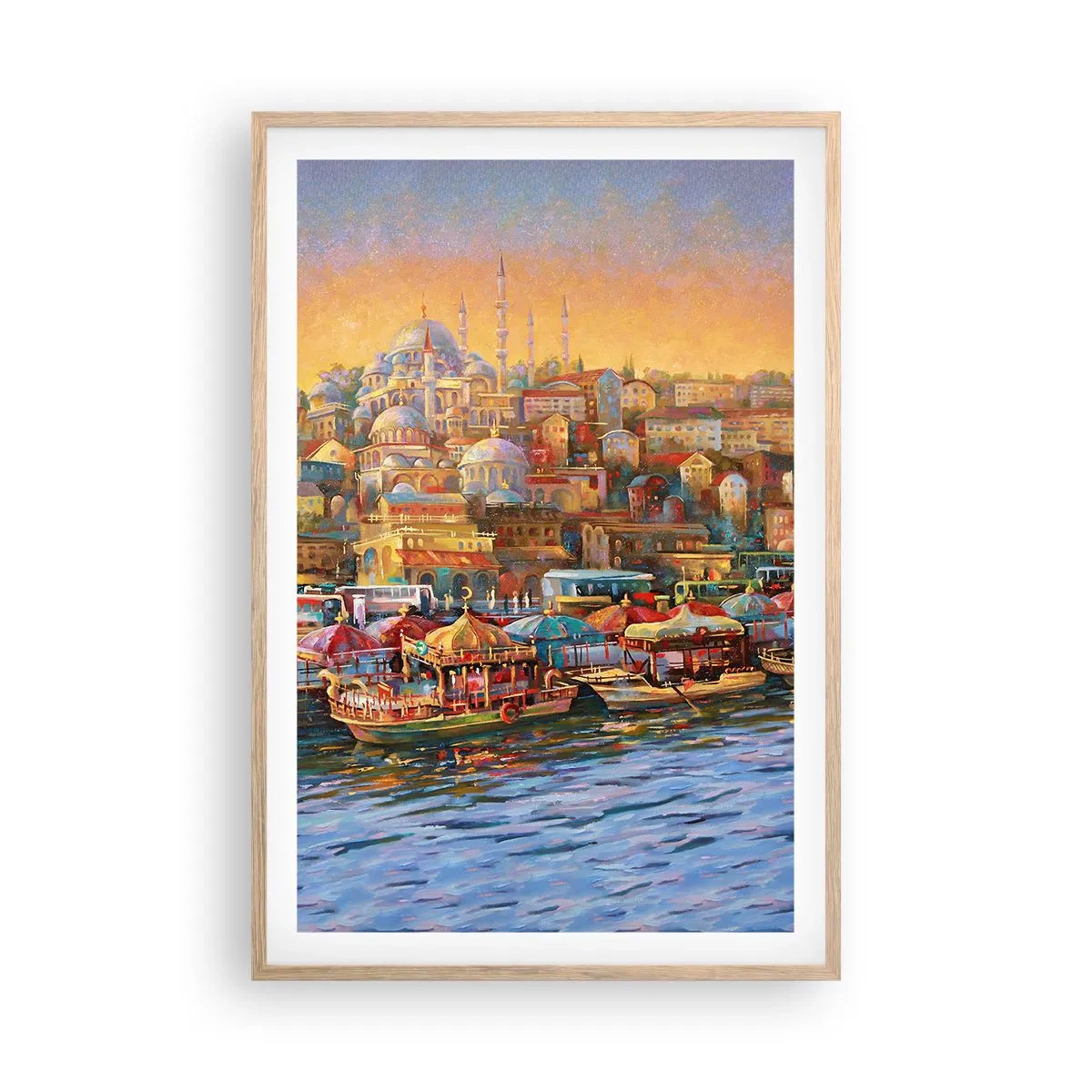 Affiche dans un chêne clair - Poster - Conte d'Istanbul - 61x91 cm