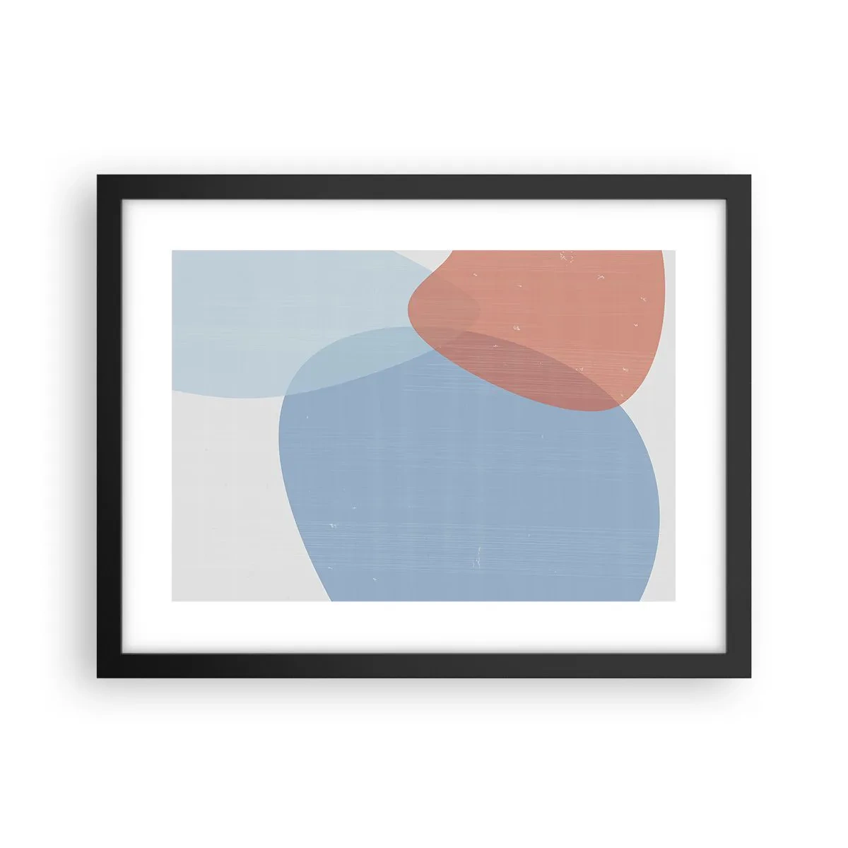 Affiche dans un cadre noir - Poster - Relations pastel - 40x30 cm