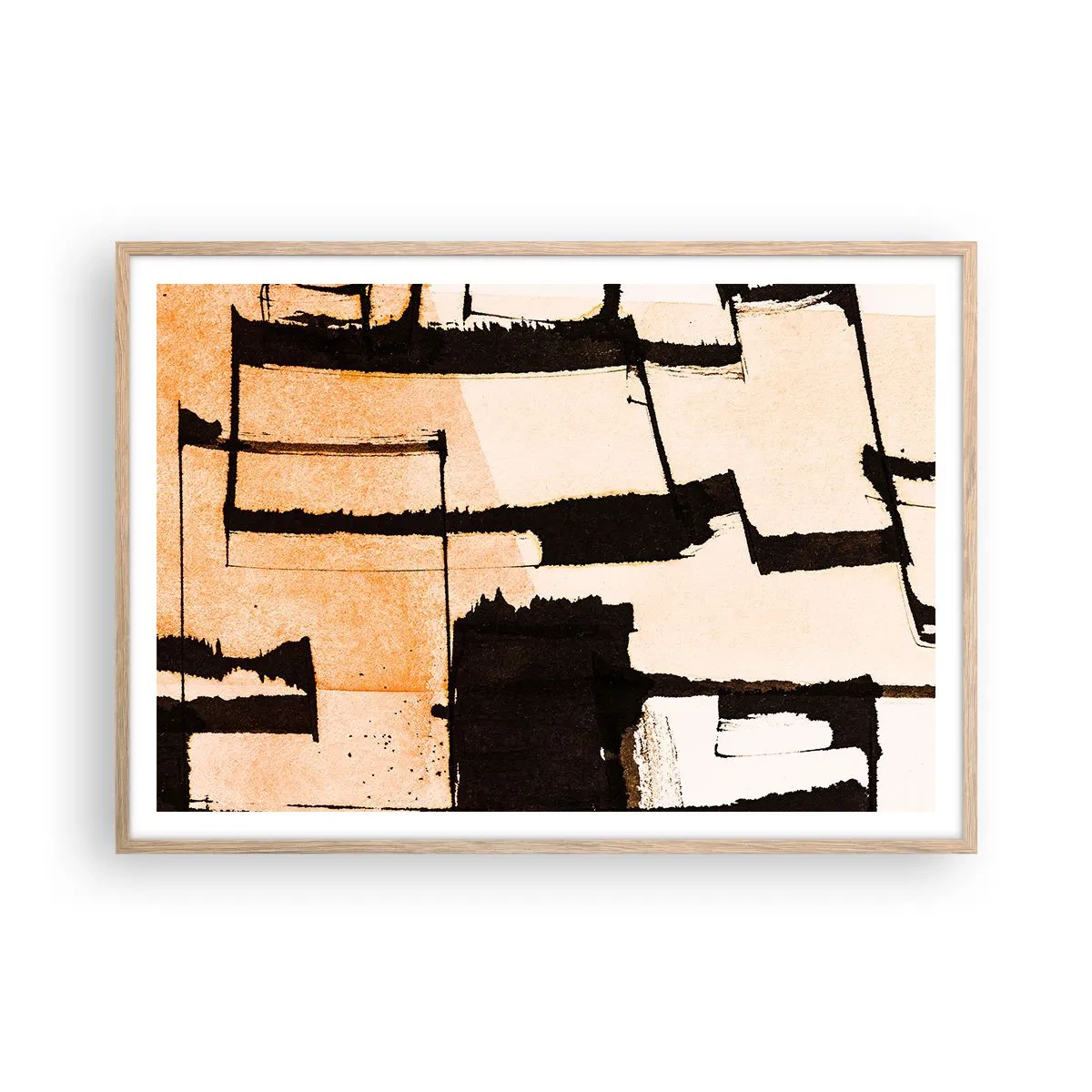 Affiche dans un chêne clair - Poster - De l’ordre malgré tout - 100x70 cm