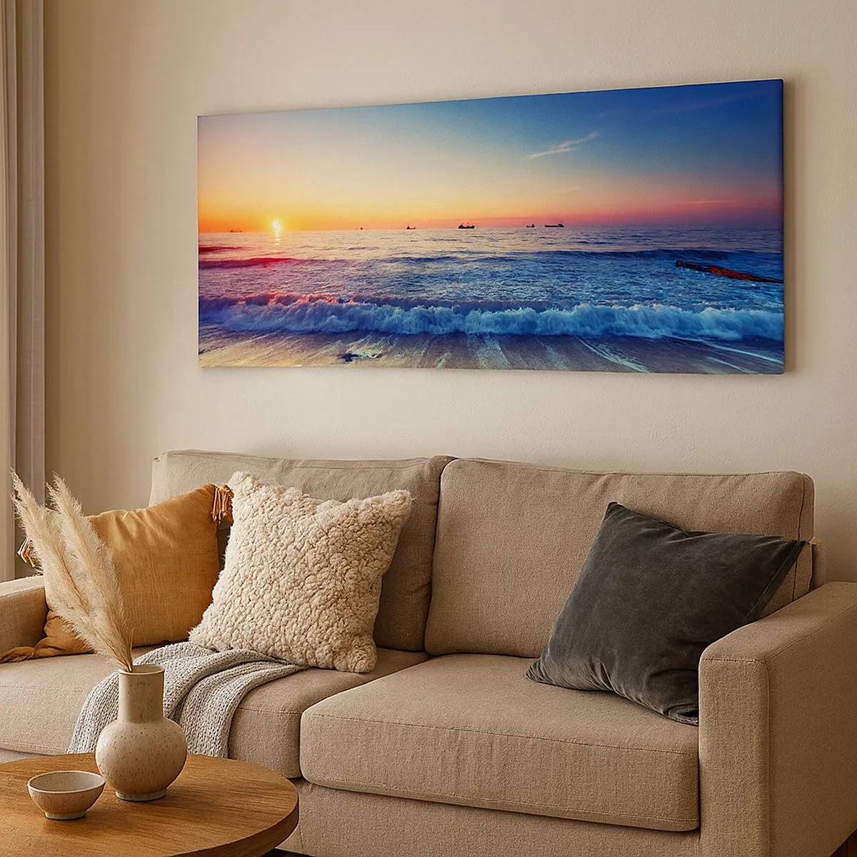 Impression sur toile - Image sur toile - Mais quel horizon ? - 100x40 cm