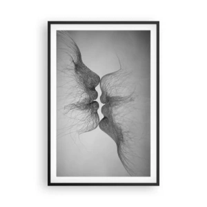 Affiche dans un cadre noir - Poster - La bise du vent - 61x91 cm