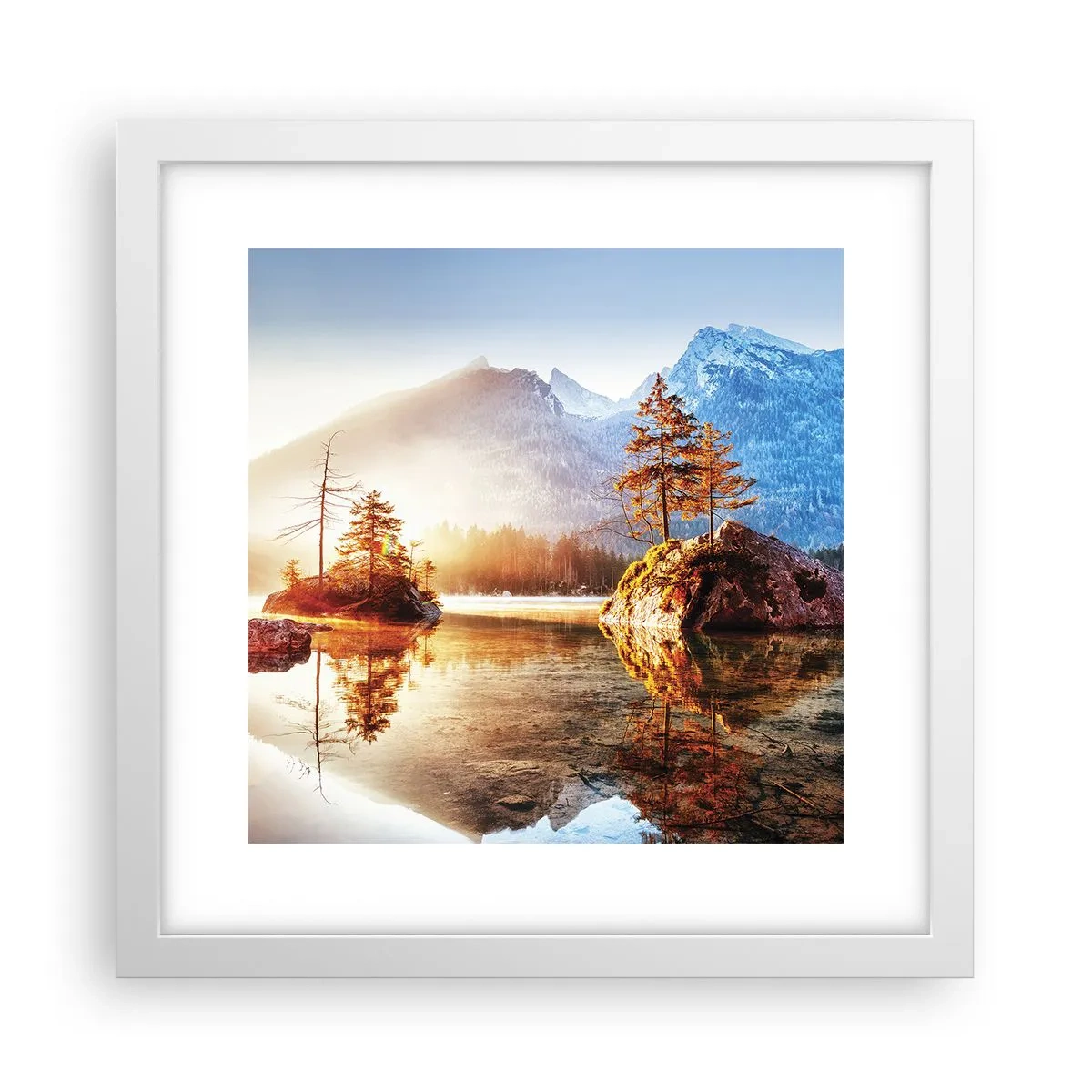 Affiche dans un cadre blanc - Poster - La nature sous un nouveau jour - 30x30 cm