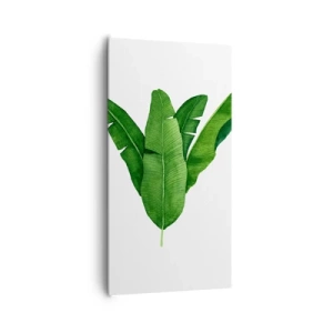 Impression sur toile - Image sur toile - Symétrie verte - 65x120 cm