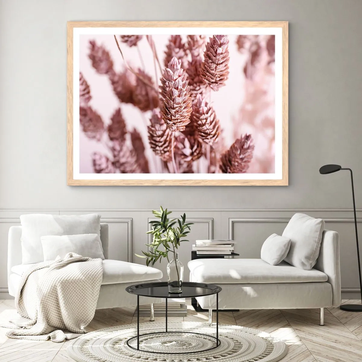 Affiche dans un chêne clair - Poster - Apparemment discret - 100x70 cm