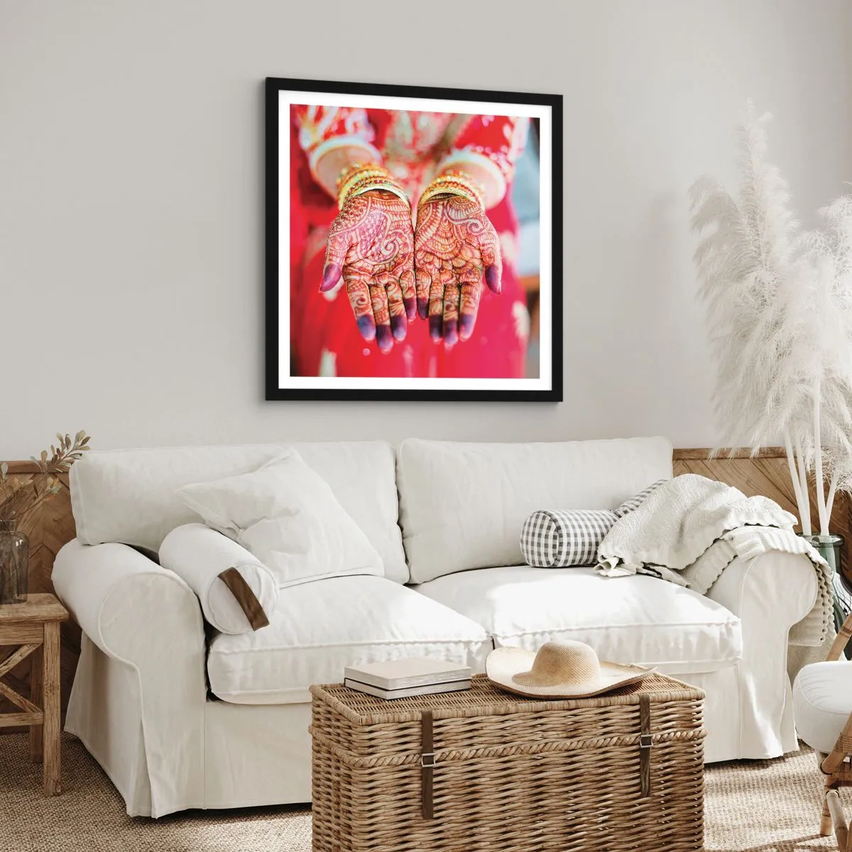 Affiche dans un cadre noir - Poster - Prêt à saisir votre chance - 30x30 cm