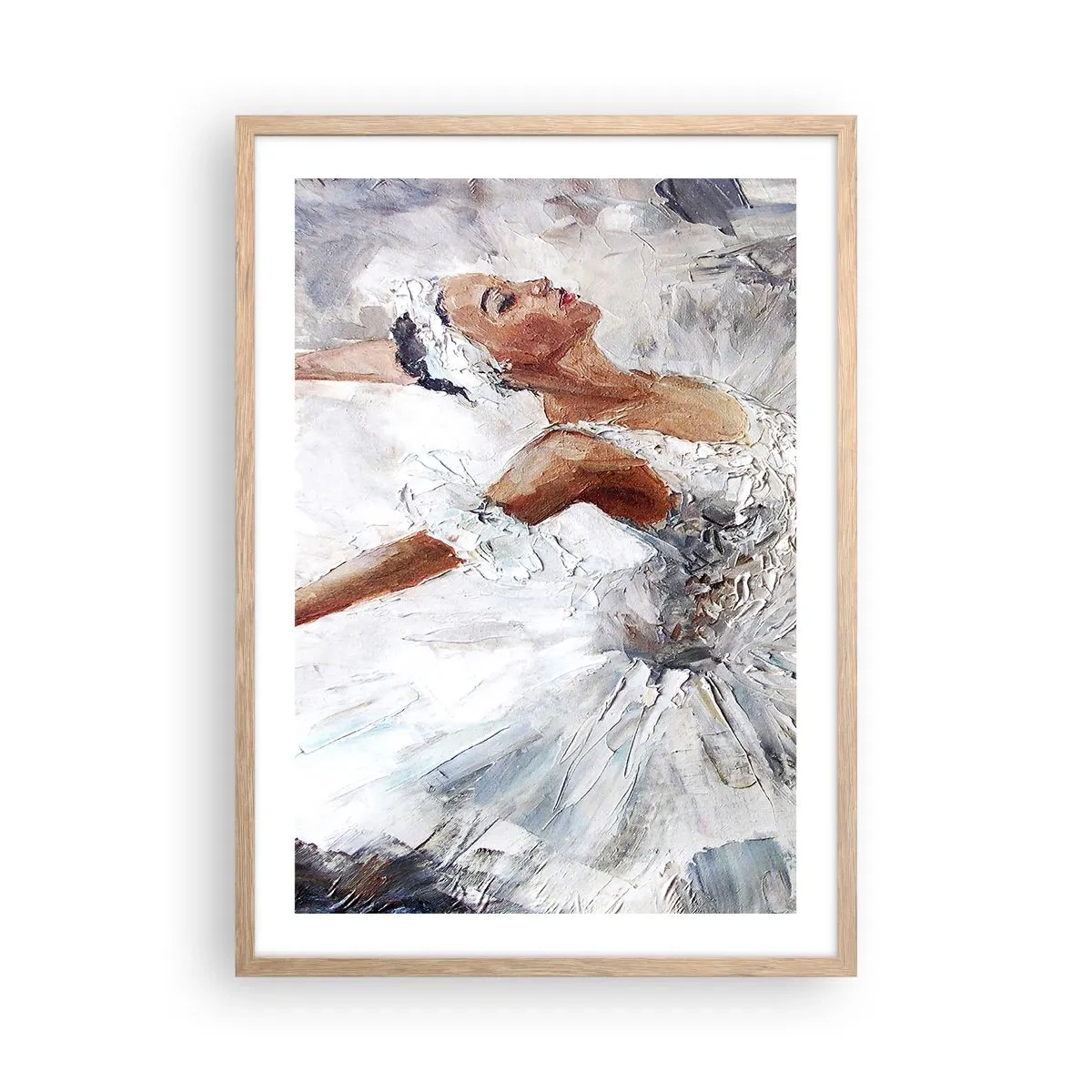 Affiche dans un chêne clair - Poster - Délicat et léger comme du tulle - 50x70 cm
