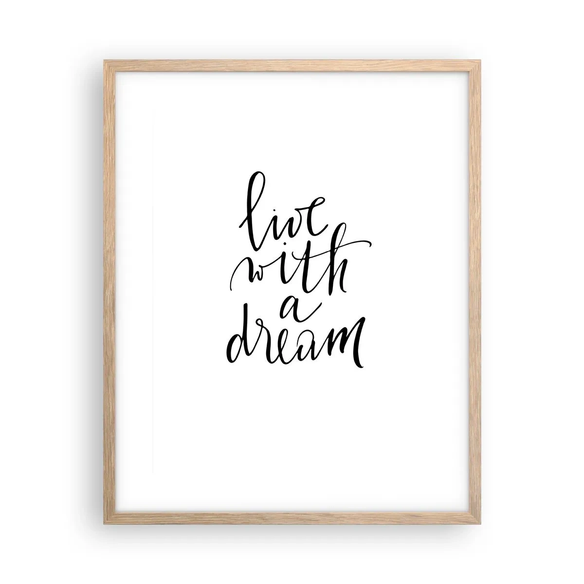 Affiche dans un chêne clair - Poster - Bien sur - 40x50 cm