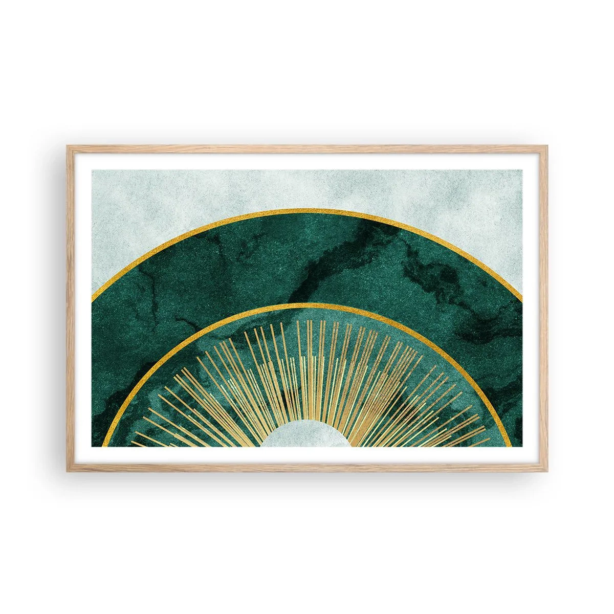 Affiche dans un chêne clair - Poster - Un autre système solaire - 91x61 cm