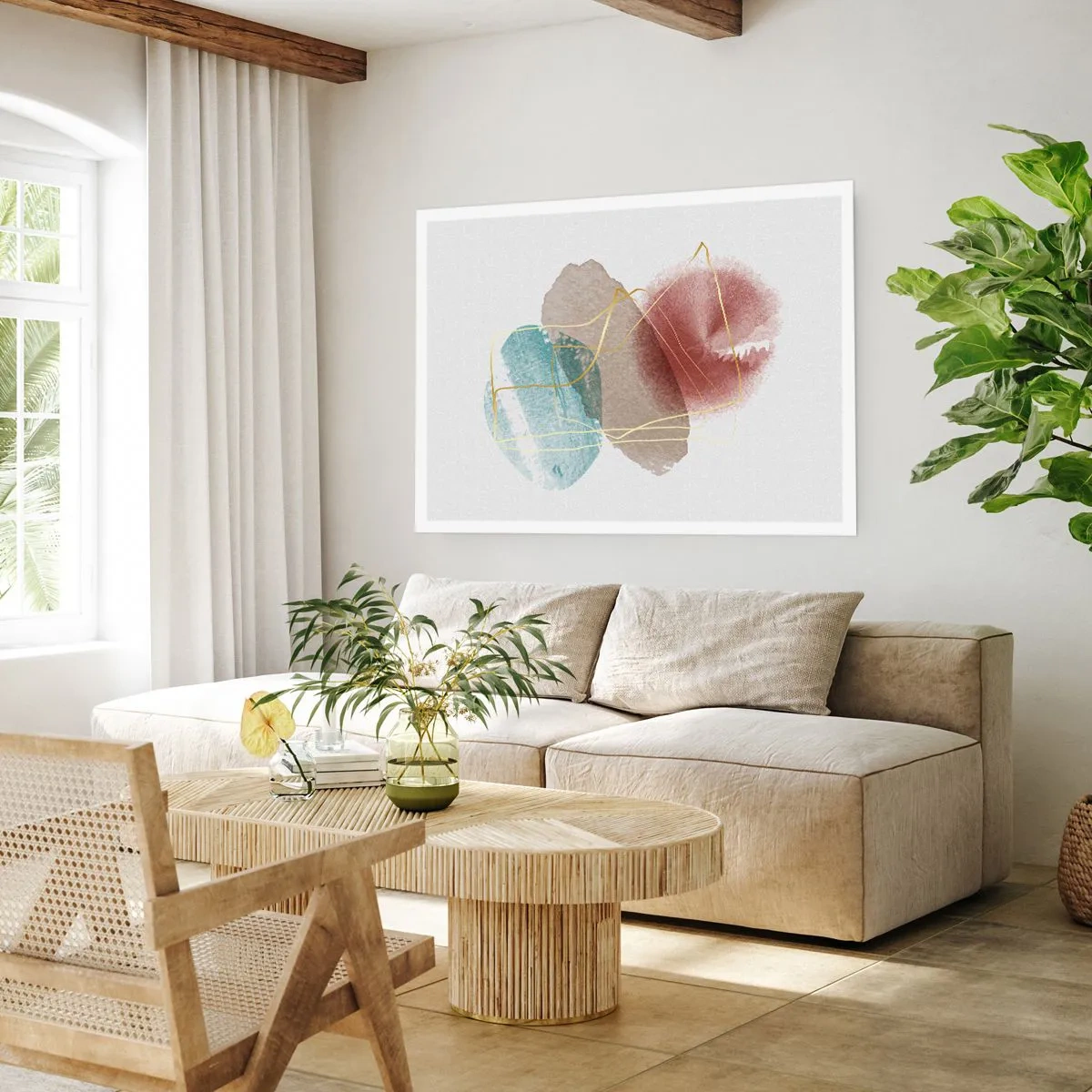 Affiche - Poster - Coraux de l'espace - 50x40 cm