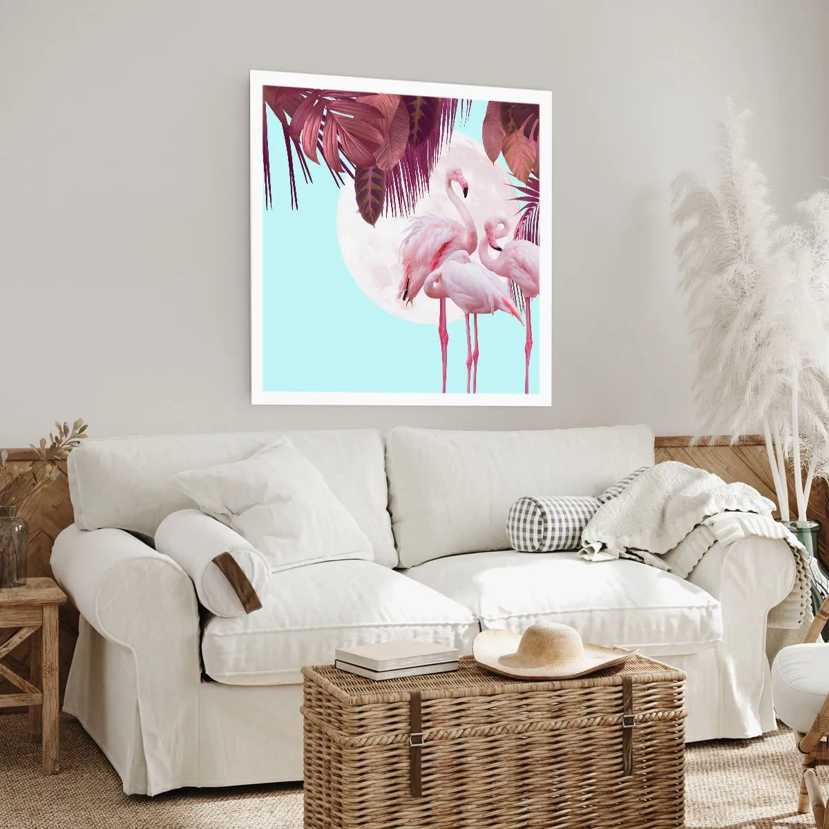 Affiche - Poster - Trois oiseaux gracieux - 40x40 cm