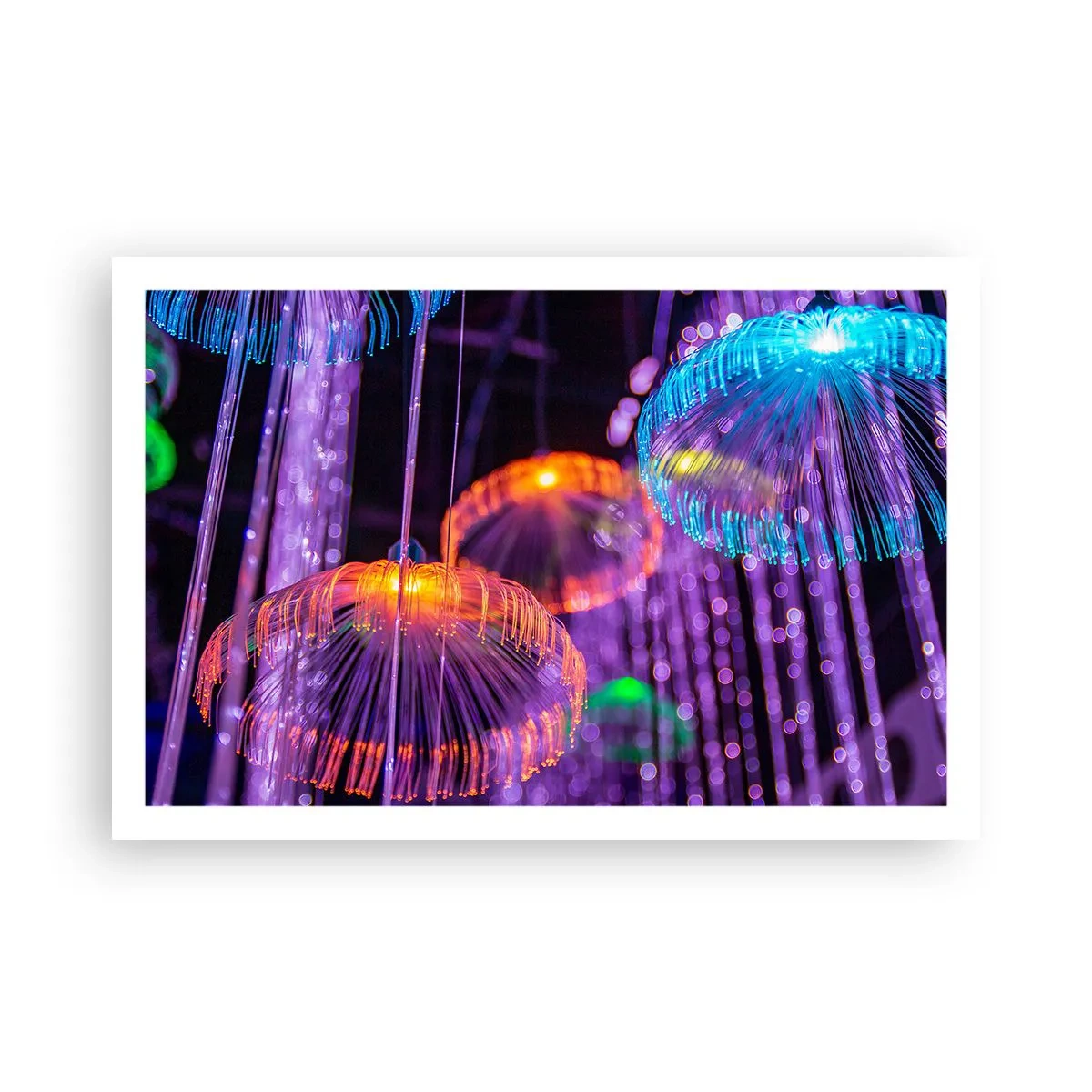 Affiche - Poster - Fontaine lumineuse - 91x61 cm