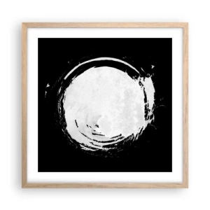 Affiche dans un chêne clair - Poster - Belle sortie - 50x50 cm