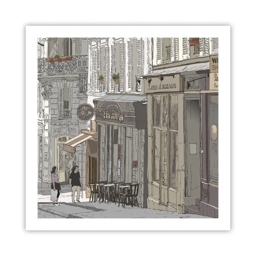 Affiche - Poster - Joie de la ville - 60x60 cm