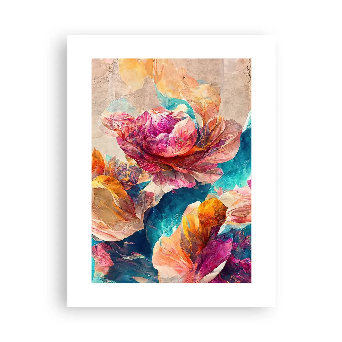 Affiche - Poster - Splendeur colorée du bouquet - 30x40 cm