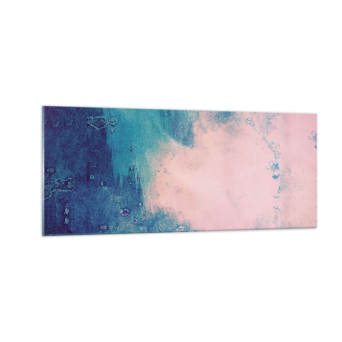 Impression sur verre - Image sur verre - Etreintes bleues - 100x40 cm