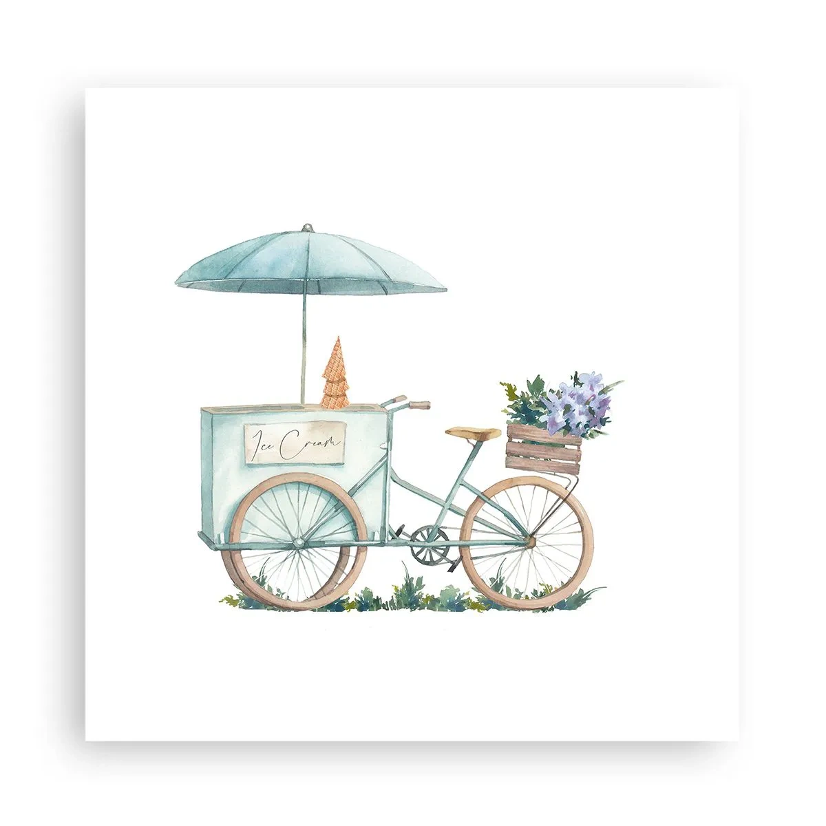 Affiche - Poster - Doux souvenir d'été - 30x30 cm