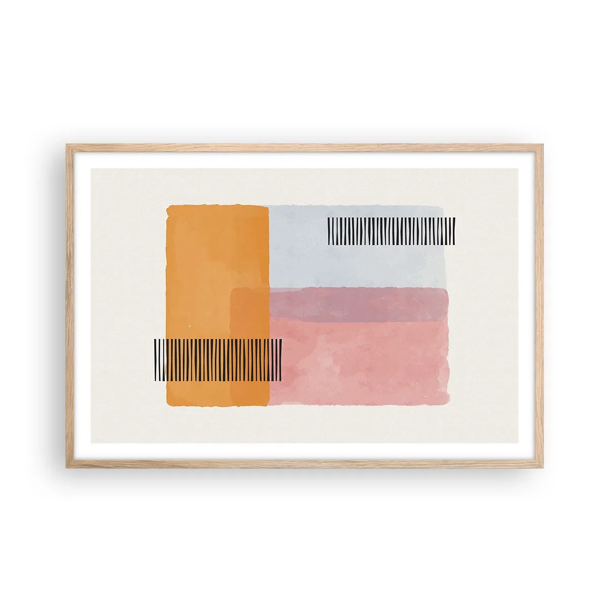 Affiche dans un chêne clair - Poster - D'un coin à l'autre - 91x61 cm