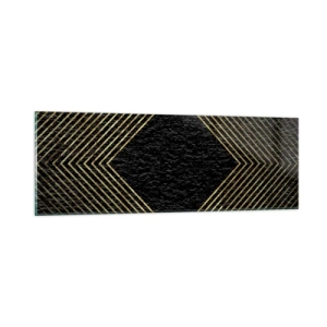 Impression sur verre - Image sur verre - Géométrie dans un style glamour - 90x30 cm