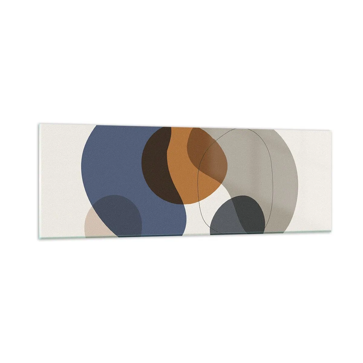 Impression sur verre - Image sur verre - Gouttes de couleur - 90x30 cm