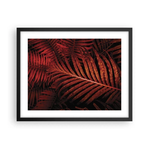 Affiche dans un cadre noir - Poster - Chaleur de la vie - 50x40 cm