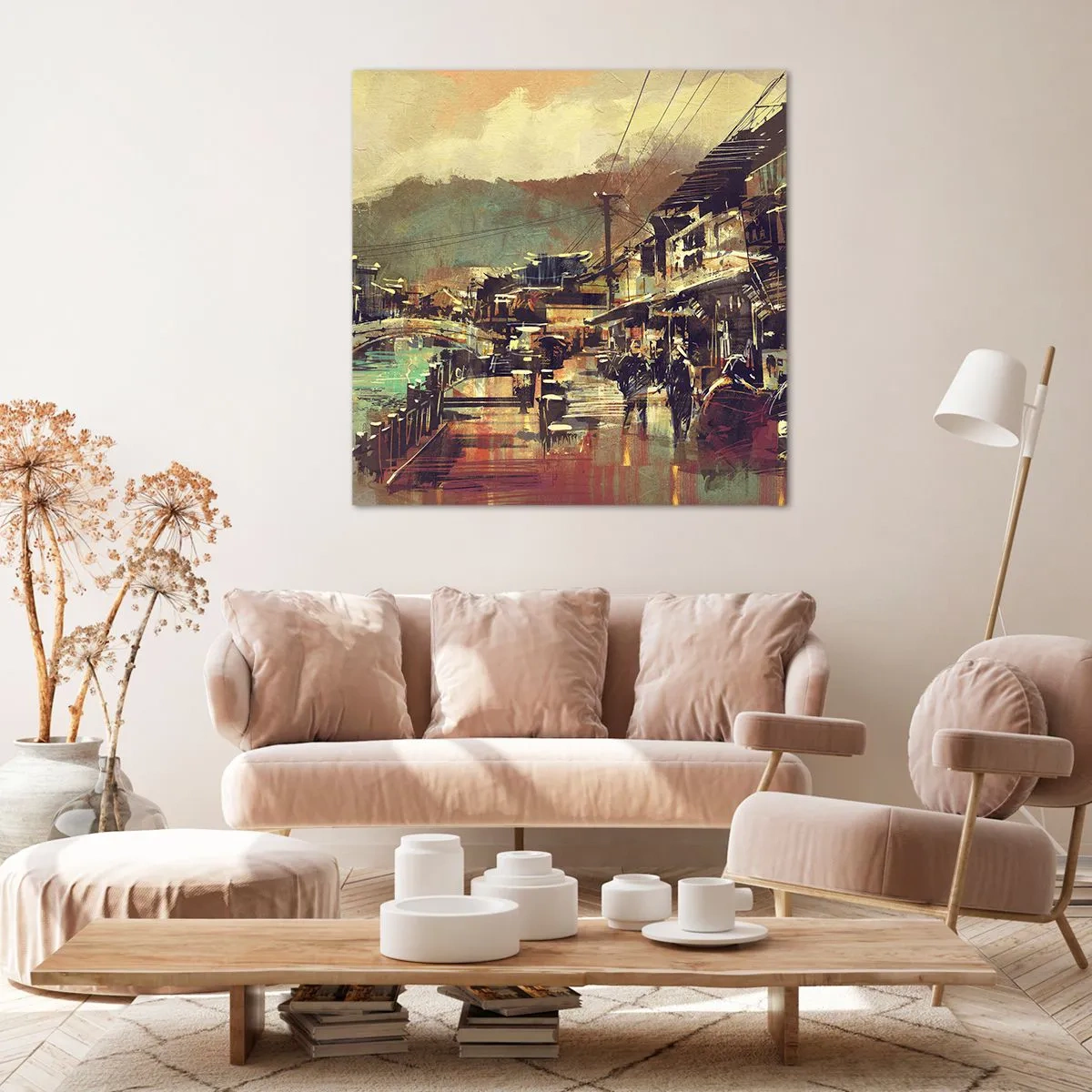 Impression sur toile - Image sur toile - La vie comme une richesse de gris - 40x40 cm