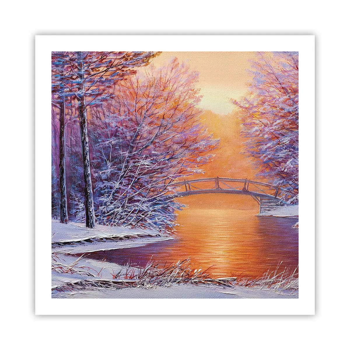 Affiche - Poster - On se rencontre ici - 60x60 cm