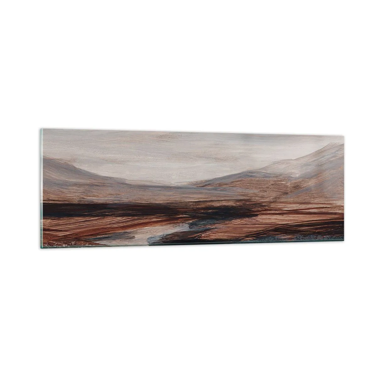 Impression sur verre - Image sur verre - Une vallée tranquille - 90x30 cm
