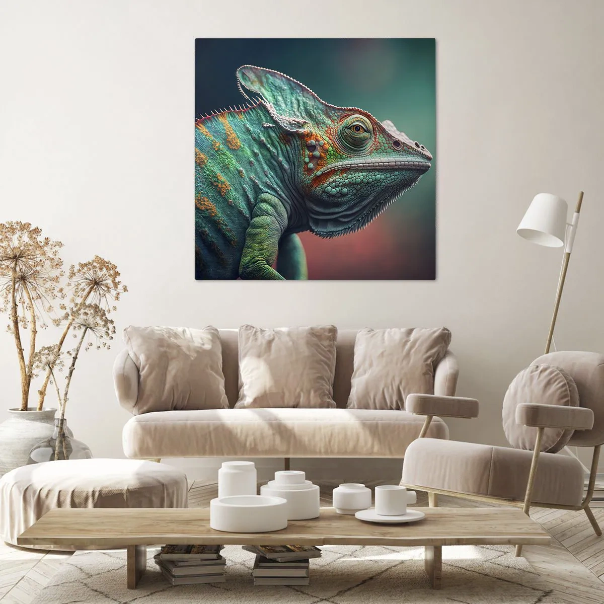 Impression sur toile - Image sur toile - Vous me voyez? Pas bien… - 70x70 cm