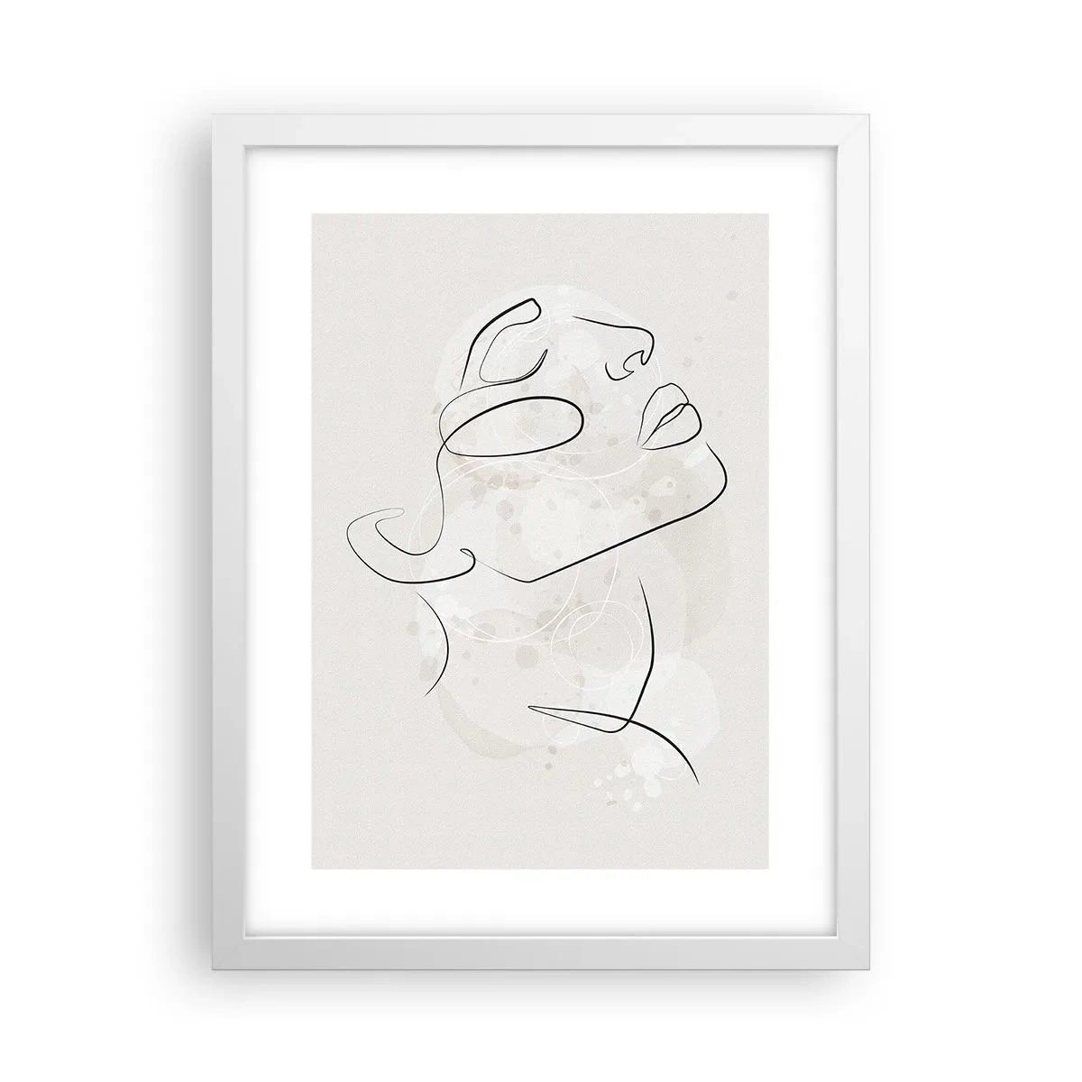 Affiche dans un cadre blanc - Poster - L'esquisse d'un rêve - 30x40 cm