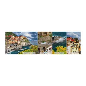 Échantillon de Papier Peint Premium Sand - Un groupe embrassant les rochers - Paysage, Architecture, Italie - 100x30 cm