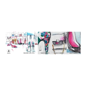 Échantillon de Papier Peint Premium Sand - Sésame, ouvre-toi - Garde-robe Femme, Mode, Sac - 100x30 cm