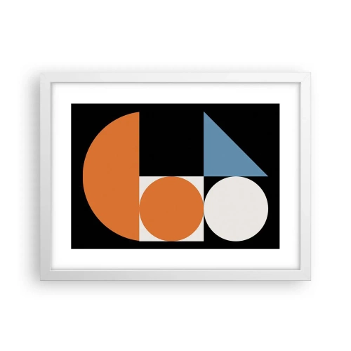 Affiche dans un cadre blanc - Poster - Rangement de figures - 40x30 cm
