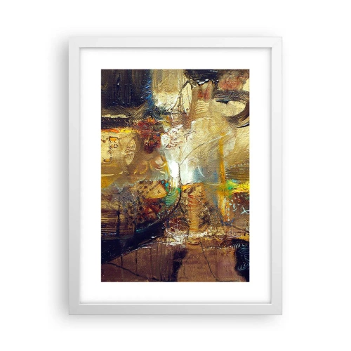 Affiche dans un cadre blanc - Poster - Froid, tiède, chaud - 30x40 cm