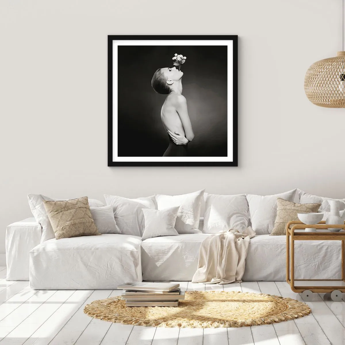 Affiche dans un cadre noir - Poster - Elégance excentrique - 30x30 cm