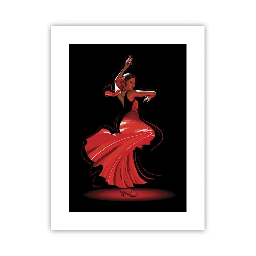 Affiche - Poster - L'esprit fougueux du flamenco - 30x40 cm