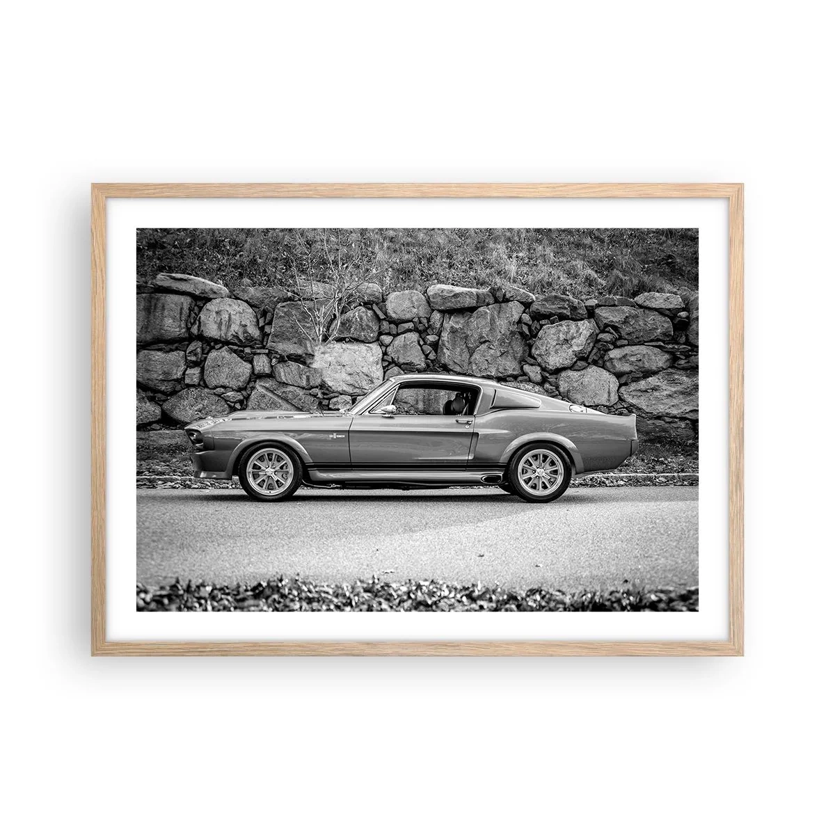 Affiche dans un chêne clair - Poster - Légende des années 60 - 70x50 cm