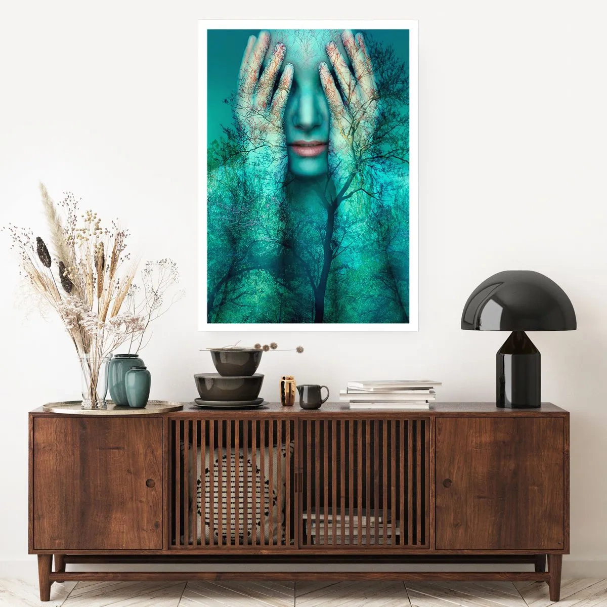 Affiche - Poster - immergé dans l'azur - 70x100 cm