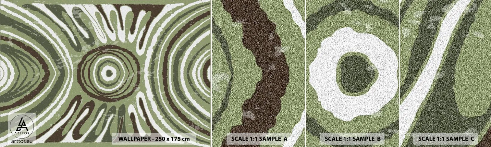 Échantillon de Papier Peint Autocollant Deluxe Sticker - Une explosion d'émotions - Vieilli, Bohème, Morceau - 100x30 cm