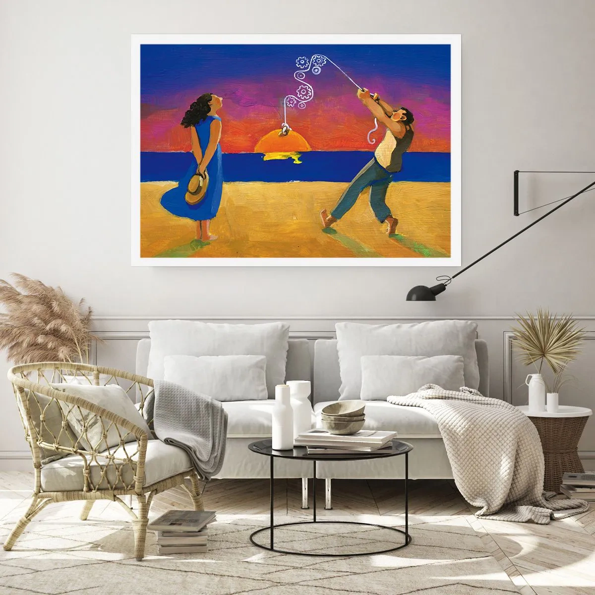 Affiche - Poster - Plus qu'une étoile dans le ciel - 70x50 cm