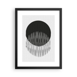 Affiche dans un cadre noir - Poster - Son alter ego - 30x40 cm