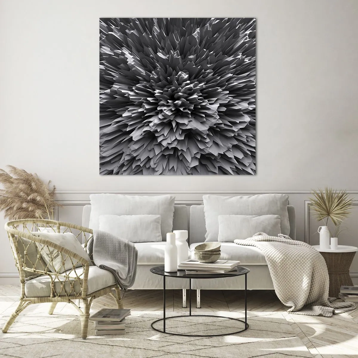 Impression sur verre - Image sur verre - Ça ne peut pas être plus dur que ça - 70x70 cm