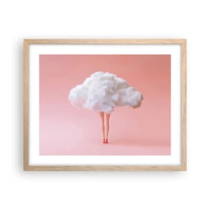 Affiche dans un chêne clair - Poster - Douce promesse - 50x40 cm