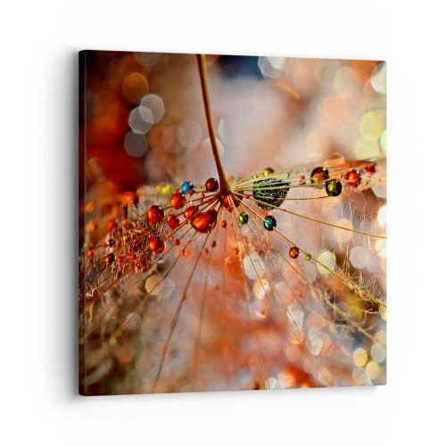 Impression sur toile - Image sur toile - Enfilé sur un fil d'araignée - 30x30 cm